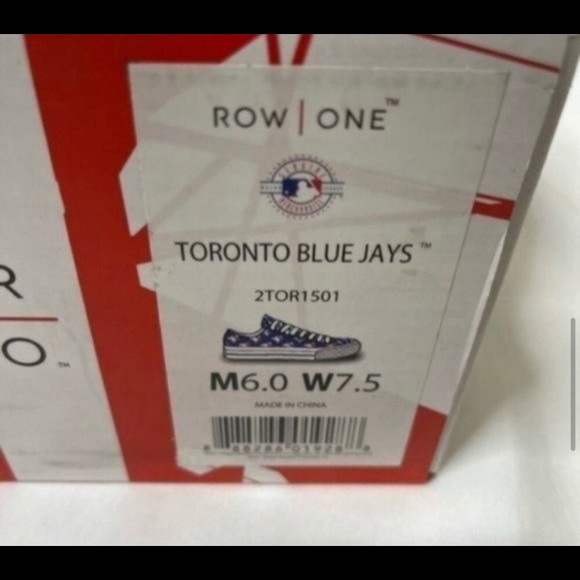 🔥FIRST PLACE JAYS 50% OFF!🔥 Unisex Toronto Blue Jays Row One Victory Sneakers - Picture 6 of 6